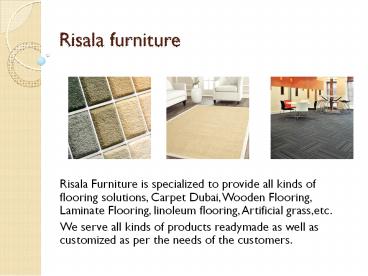Risala furniture