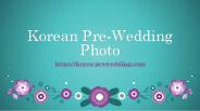 Korean Pre-Wedding Photo