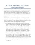 Is There Anything Good about Eating Hot Dogs? PowerPoint PPT Presentation