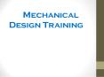 mechanical design training PowerPoint PPT Presentation