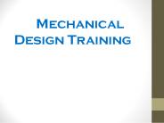 mechanical design training