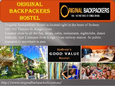 Original Backpackers Hostel