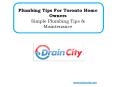 Plumbing Tips For Toronto Home Owners PowerPoint PPT Presentation