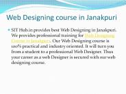 Web Designing institute in palam