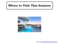 Where to Visit This Summer PowerPoint PPT Presentation