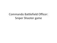 Commando Battlefield Officer: Sniper Shooter game