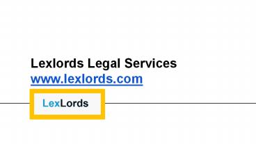 Legal Services(NRI Property Lawyers)