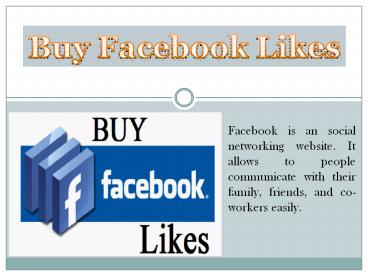 Buy Facebook Likes