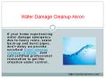 Water Damage Cleanup Akron (1) PowerPoint PPT Presentation