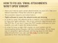 How to fix AOL ‘email attachments won’t open’ error? PowerPoint PPT Presentation