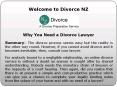 Divorce Lawyers at divorcenz (1) PowerPoint PPT Presentation