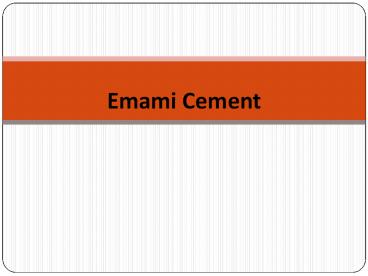 Which one is the Best cement company in India