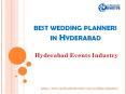 Best Wedding Planners & Stage Decorators in Hyderabad PowerPoint PPT Presentation