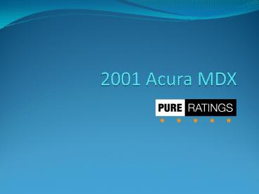 2001 Acura MDX