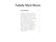 Tubidy Mp3 Music