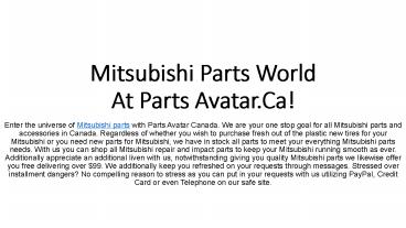 At-parts-avatar-get-all-Mitsubishi-models-replacement-parts-and-accessories-buy-Best-Mitsubishi-aftermarket-Parts