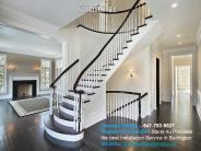 curved staircase construction Burlington