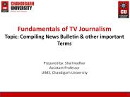 Preparing Television Bulletin