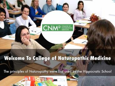 Information Presentation Of Naturopathy-UK