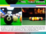 Southern California pool table movers