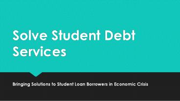 A solution to solve student debt crisis