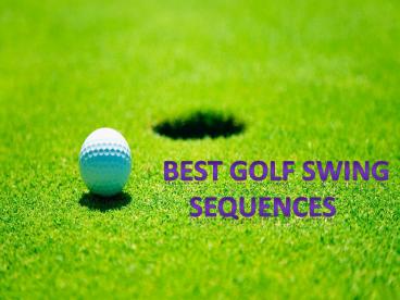 Get Your Golf Swing Sequence |Swing Profile