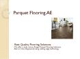 Wood Flooring Dubai PowerPoint PPT Presentation
