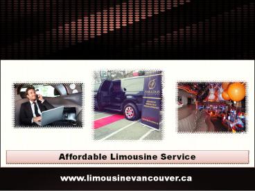 affordable limousine service