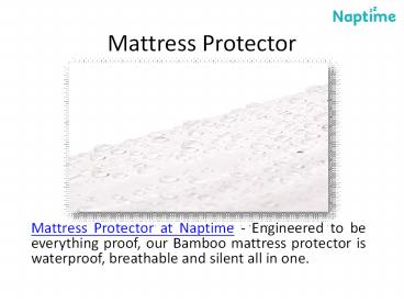 Buy Queen Mattress Protector at Naptime