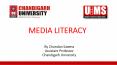 MEDIA LITERACY PowerPoint PPT Presentation