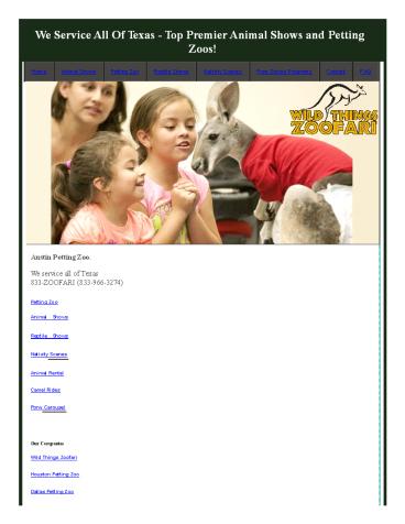 Austin Petting Zoo - Exotic Petting Zoo and Animal Shows