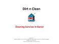 Cleaning Services in Baner, Pune - Dirt n Clean (1) PowerPoint PPT Presentation