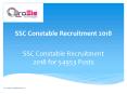 SSC Constable Recruitment 2018 PowerPoint PPT Presentation