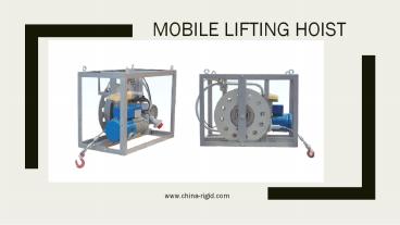 Mobile Lifting Hoist (1)