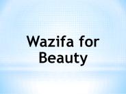 Wazifa for Beauty