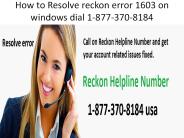 reckon helpline number