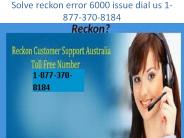 reckon customer number