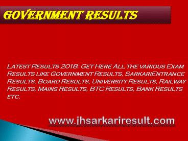Government results (2)