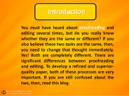 Proofreading vs. Copyediting