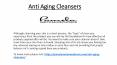 Anti Aging Cleansers PowerPoint PPT Presentation