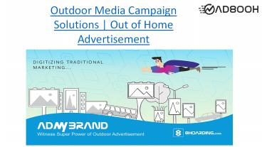 Outdoor Media Campaign Solutions | Outdoor Advertising Companies