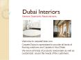 Dubai Interior PowerPoint PPT Presentation