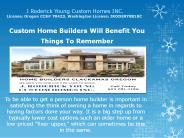 Portland Oregon Custom Home Builders