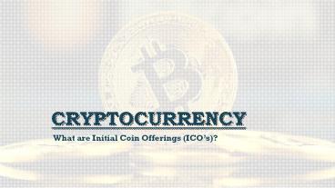 What are Initial Coin Offerings | Platinum Trading Institute