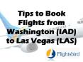 Tips to Book Flights from Washington to Las Vegas | Flightsbird