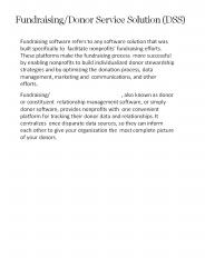 Donor Fundraising Software-Donor Management Software