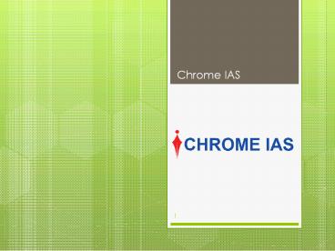 Chrome IAS Academy -  Best IAS Institute