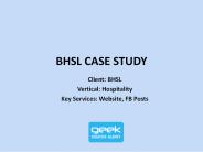 BHSL Case Study - Website Developement