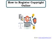 How to Register Copyright Online