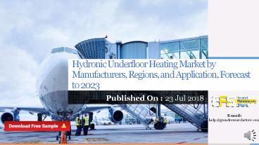 Hydronic Underfloor Heating Market